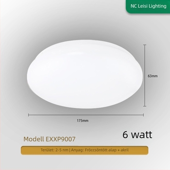 LED kör alakú mennyezetlámpa erkélyre és hálószobába, modern minimalista kialakítás, ideális folyosókhoz