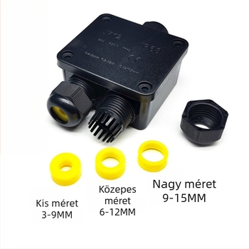 IP68 vízálló csatlakozódoboz kültéri utcai világításhoz, J712, három bemenet és két kimenet, terminálvédelmi doboz