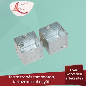 86-os galvanizált csatlakozódoboz, CK fémdoboz, 75×40 mm