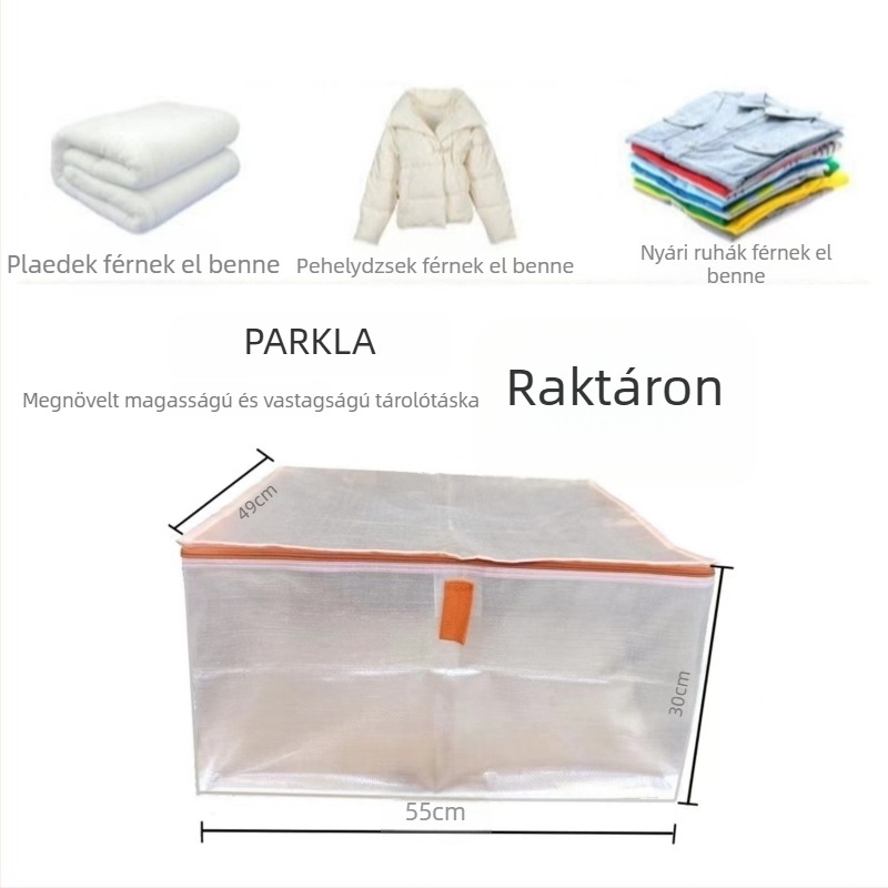 Paplan- és ruhatároló táska – vízálló, nedvesség- és penészálló, megnagyobbított és megvastagított tárolókosár