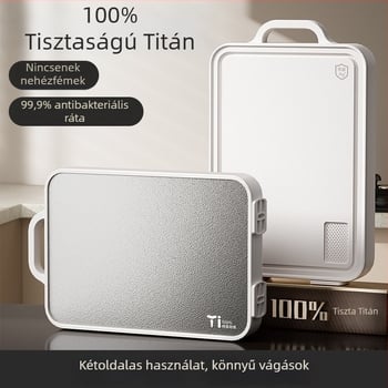 Titán vágódeszka, kétoldalas, antibakteriális és penészmentes, nyers és főtt hús és csontok vágásához