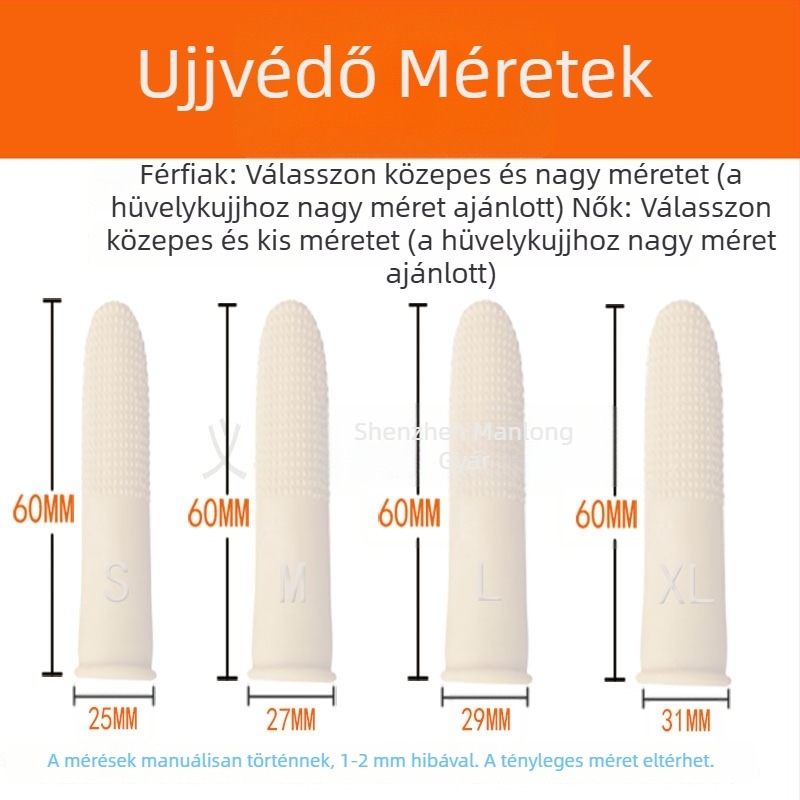 Fehér latex ujjvédők anti-slip pöttyökkel, tanároknak, pénz számoláshoz, oldalnézethez és nyomtatáshoz; vastagított, tartós gumírozott ujjvédők