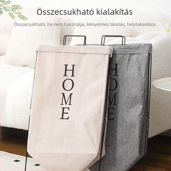 Kovácsoltvas ruhaszállító állvány, összecsukható textil tasakkal, modern otthonhoz