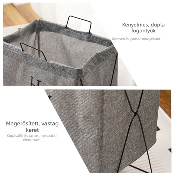 Kovácsoltvas ruhaszállító állvány, összecsukható textil tasakkal, modern otthonhoz