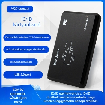 ICID Kétsávos hozzáférési kártyaolvasó USB-kártya kibocsátóval, ingatlankezeléshez