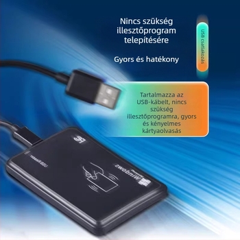ICID Kétsávos hozzáférési kártyaolvasó USB-kártya kibocsátóval, ingatlankezeléshez
