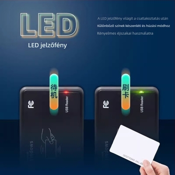 ICID Kétsávos hozzáférési kártyaolvasó USB-kártya kibocsátóval, ingatlankezeléshez