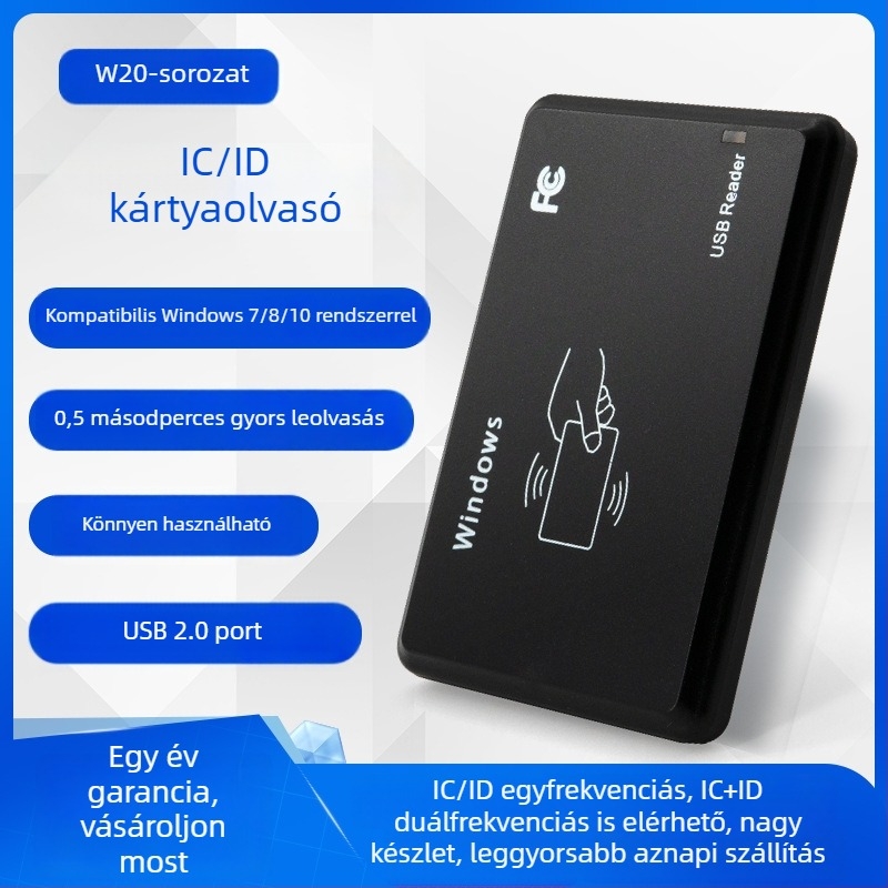 ICID Kétsávos hozzáférési kártyaolvasó USB-kártya kibocsátóval, ingatlankezeléshez