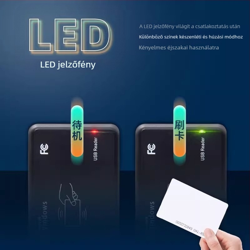 ICID Kétsávos hozzáférési kártyaolvasó USB-kártya kibocsátóval, ingatlankezeléshez
