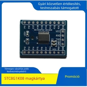 STC8G1K08 fejlesztőlap, TSSOP-20, bemutatólap, tanulólap