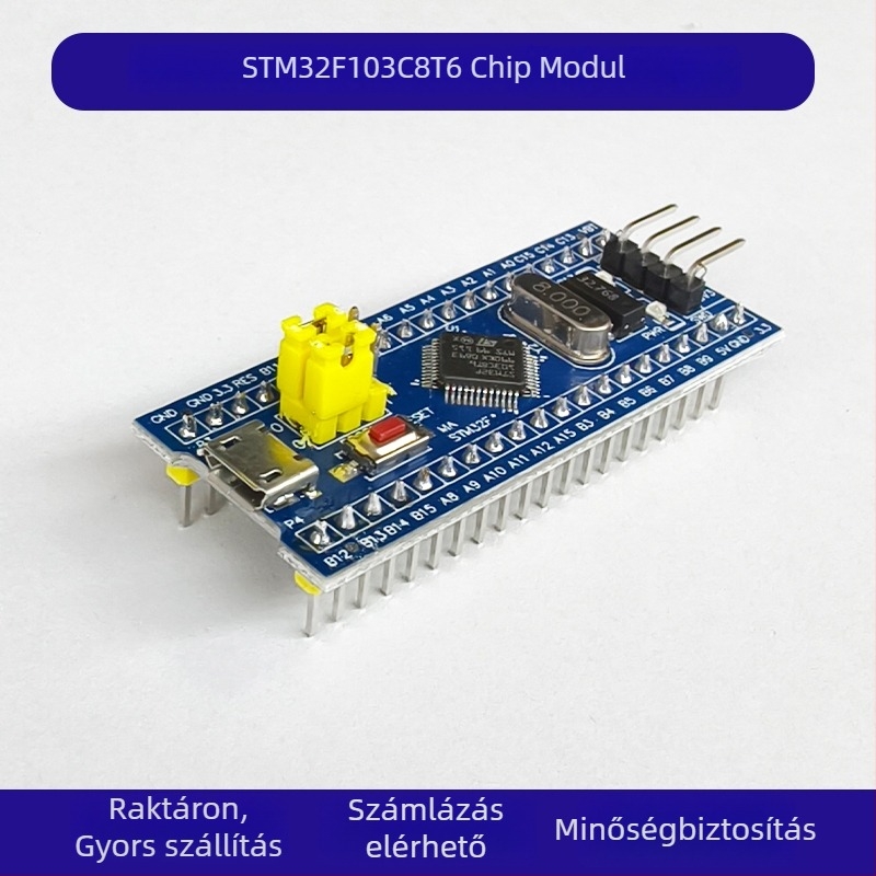 STM32F103C8T6 mikrokontroller fejlesztőpanel – rendszer- és maglap