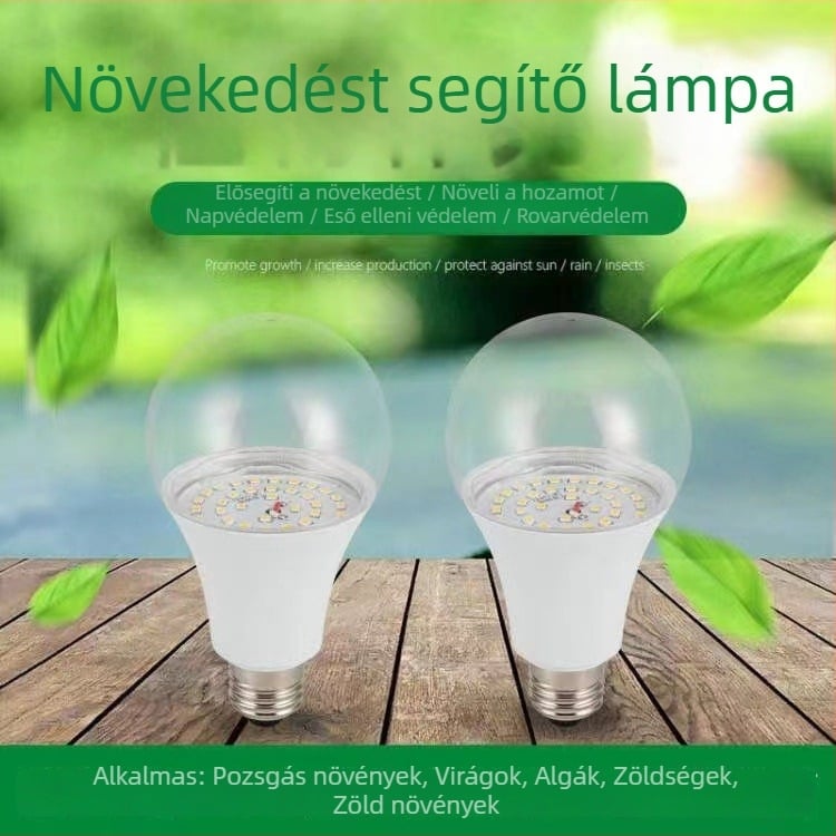Teljes spektrumú LED növénynevelő lámpa beltéri használatra – zöld növények és pozsgások