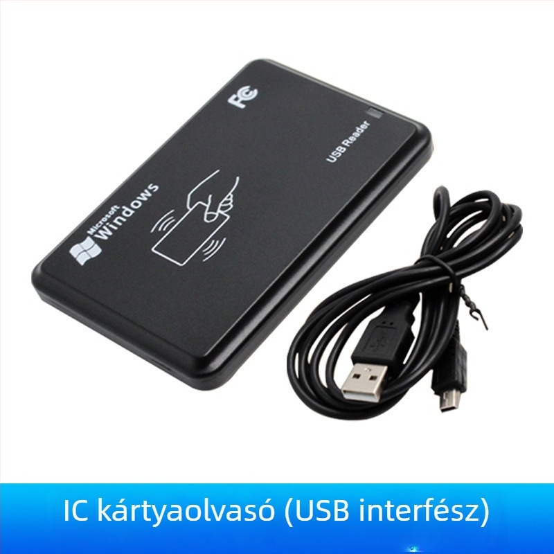 IC/ID kétfrekvenciás RFID kártyaolvasó hozzáférés-ellenőrzéshez, USB, NFC illesztőprogram nélkül