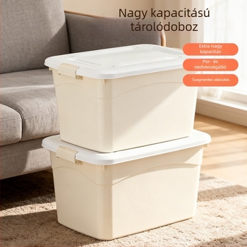Extra nagy méretű tároló doboz plédeket, játékokat és ruhákat tárolására – műanyag ruhásszekrény szervező