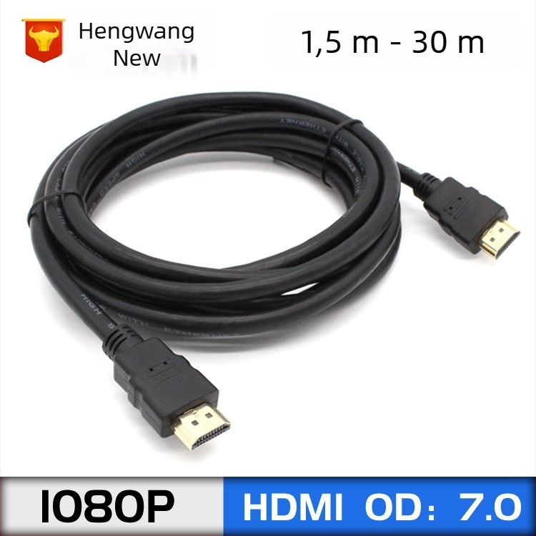 HDMI-kábel 1,5–30 m, nagy felbontású, támogatja a 1080p és a 3D-t, HDMI 1.4