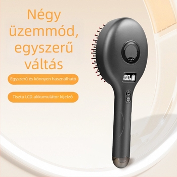 Otthoni használatra szánt elektromos masszírozó hajkefe piros fény terápia a fejbőr ápolására, haj növekedését támogató sapka, esszenciális olaj aeroszos spray és rezgő fejbőr készülék