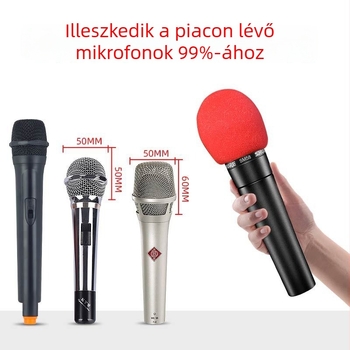 Vastag mikrofonnvédő tok szélvédővel és habos belsővel