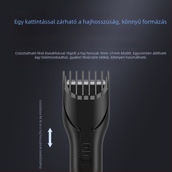 Elektromos hajvágó – professzionális, újratölthető, titánium penge, levehető és mosható fej, otthoni és fodrászati használatra