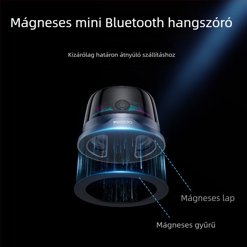 Yesido Bluetooth hangszóró, hordozható, mini környezeti fény, mágneses dizájn