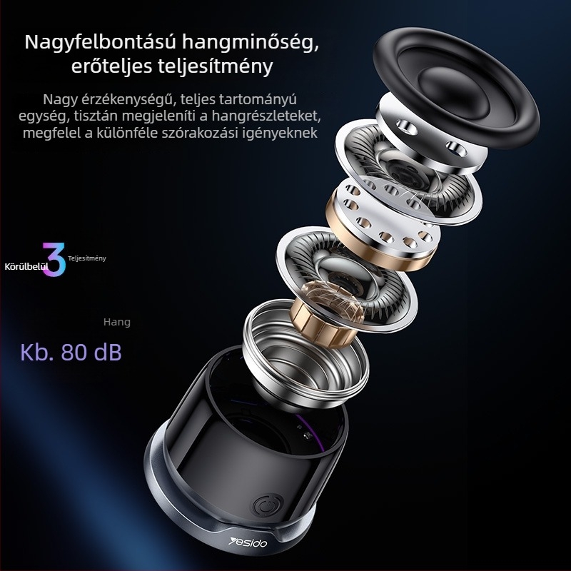 Yesido Bluetooth hangszóró, hordozható, mini környezeti fény, mágneses dizájn