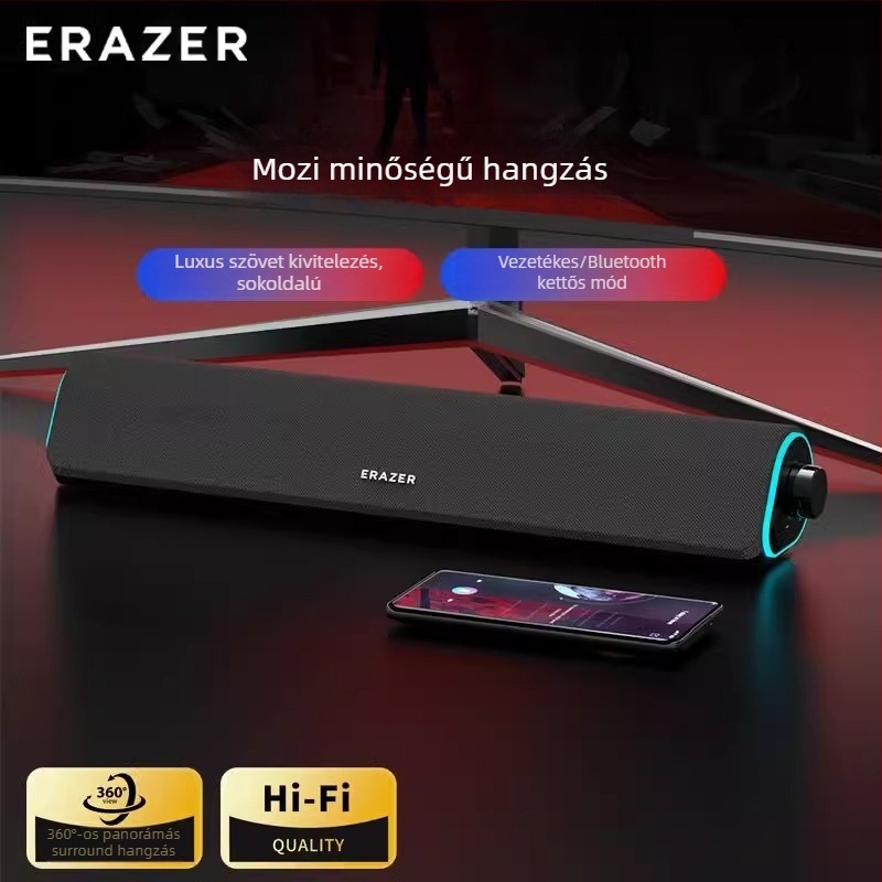 Lenovo kábeles Bluetooth asztali hangszórók, hosszúkás kialakítás, USB-tápellátás, otthoni használatra