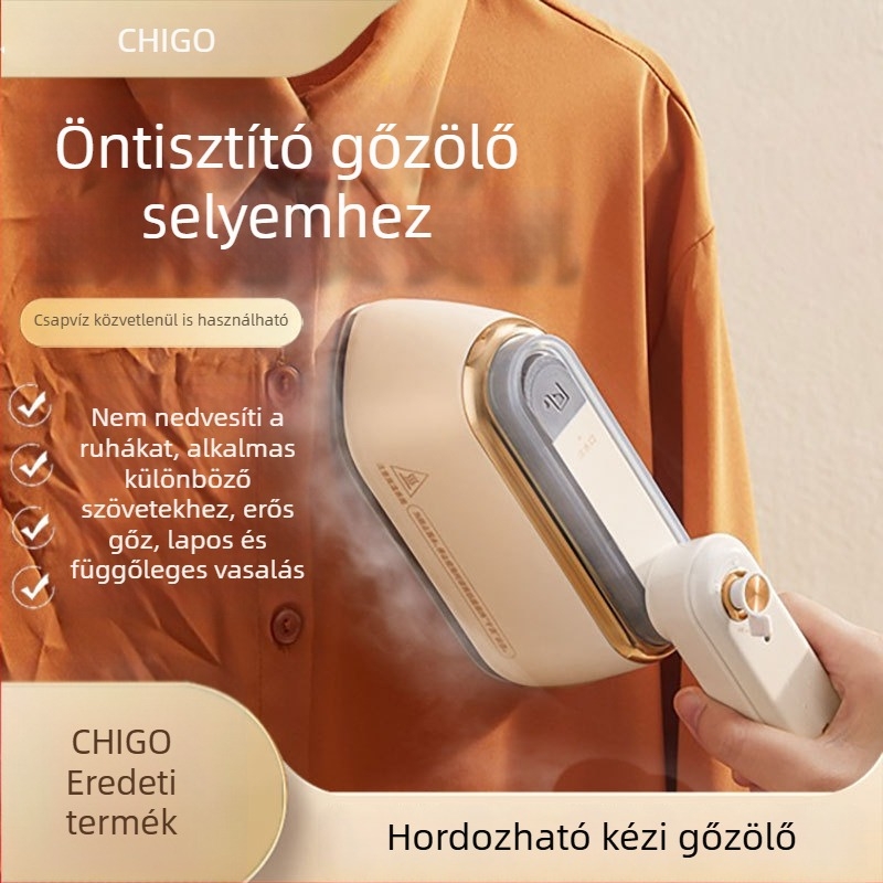 Chigo kézi ruhaszárító gőzölő készülék erőteljes gőzzel, hordozható otthoni vasaló eszköz forgó fejjel