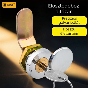 Elosztószekrény zár keresztnyelvű nyelvvel