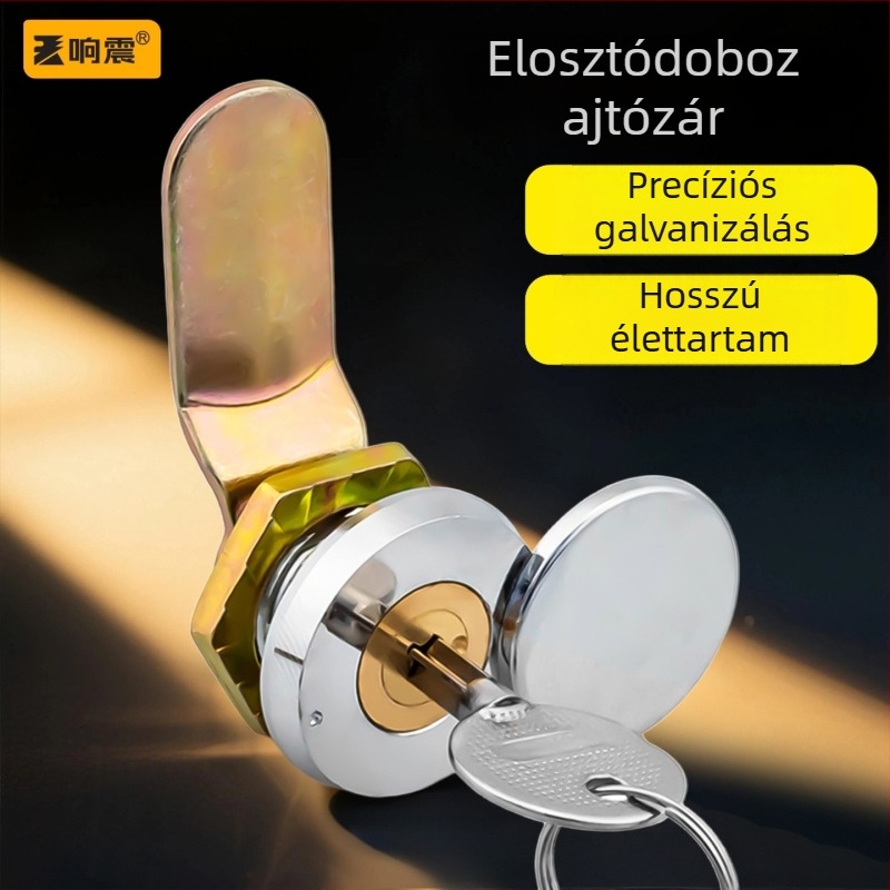 Elosztószekrény zár keresztnyelvű nyelvvel