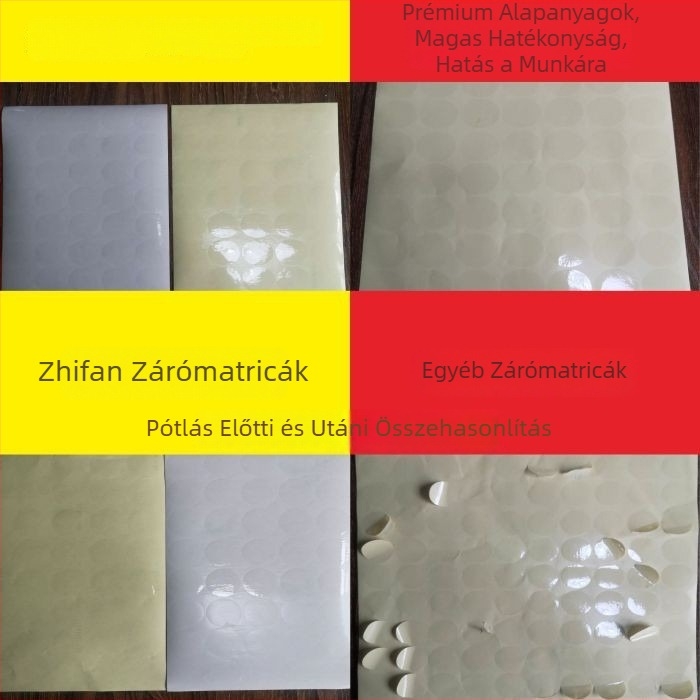 Átlátszó kerek zárócímke dobozokhoz, BOPP, erős ragasztó, logó nyomtatás