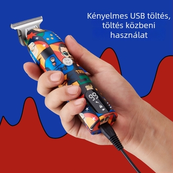 Lico USB-ről tölthető hajvágó, kivehető, mosható penge, rozsdamentes acélból