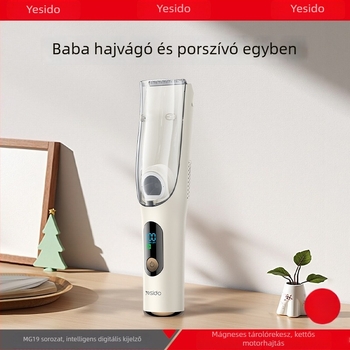Yesido gyermek hajvágó kivehető, mosható fejjel, újratölthető elektromos trimmer, vízálló, brushless motor, kerámia pengék