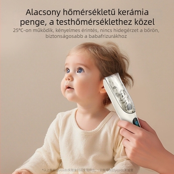 Yesido gyermek hajvágó kivehető, mosható fejjel, újratölthető elektromos trimmer, vízálló, brushless motor, kerámia pengék