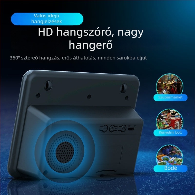 Bluetooth hangszóró QR-kódos fizetés hangos bejelentéssel és Alipay fizetési értesítésekkel