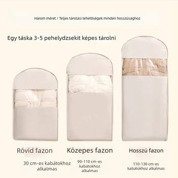 Twill Oxford anyagú ruhatartó táska kabátok és öltönyök számára, otthoni használatra, por- és nedvességvédő, akasztós