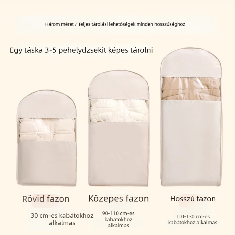 Twill Oxford anyagú ruhatartó táska kabátok és öltönyök számára, otthoni használatra, por- és nedvességvédő, akasztós