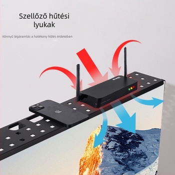 Emelt asztali polc vezeték nélküli routerhez és set-top boxhoz, TV/monitor tartó