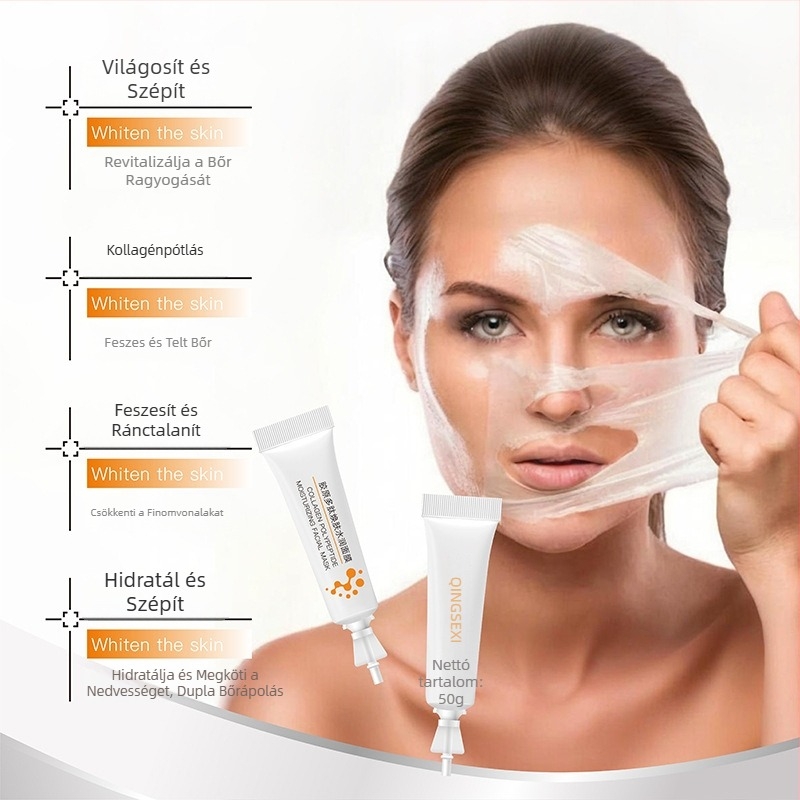 Qingxi kollagénpeptid hidratáló peel-off éjszakai maszk