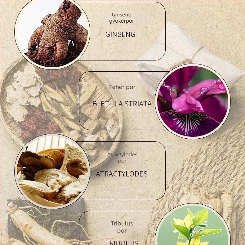 Huichun ginseng krém arcmaszk – regeneráló, hidratáló, ragyogó bőrtónus, fejlesztett Seven White formula nőknek