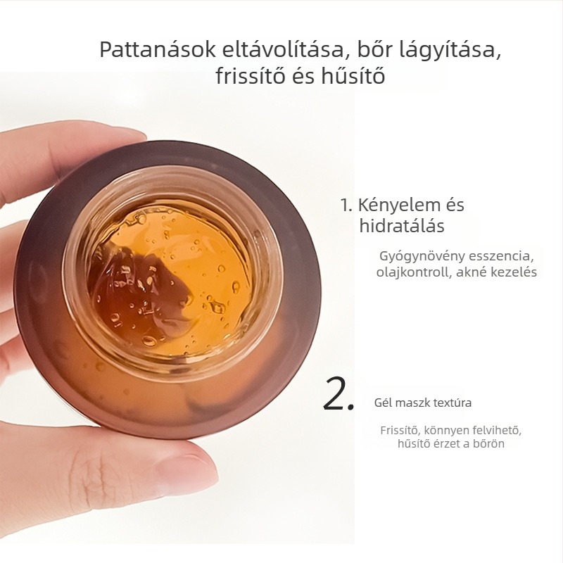 Arc tisztító és megújító zselés maszk, pattanások és mitesszerek eltávolítása, pórusösszehúzás, kíméletes formula