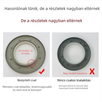 Vastagított függönygyűrűk csattal, római stílusú függönyrúdhöz