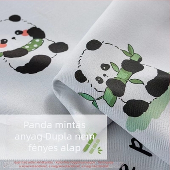 Feketeítő függönyök, kész, fúrás nélküli szerelés Velcro szalaggal és vasgyűrűkkel válaszfalhoz, nyomtatott anyag