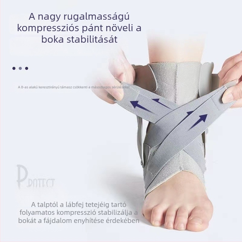 Bokaszalag stabilizáló sín – viselhető bokaortézis, védelem a szalagoknak, cipőhöz illeszkedik