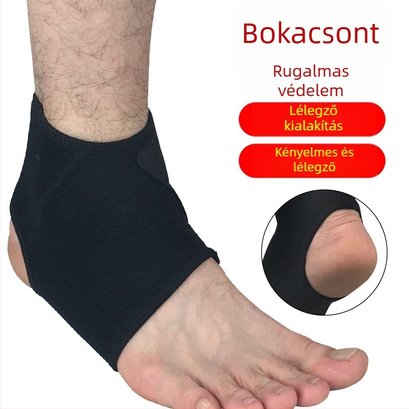 Szellőző bokavédő mandzsetta állítható kompresszióval, kosárlabda, futball és hegymászás számára