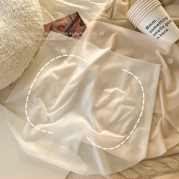 7A magas derekú női alsó ice silk anyagból, ultra vékony, lélegző, pamut betéttel, nyári kényelem