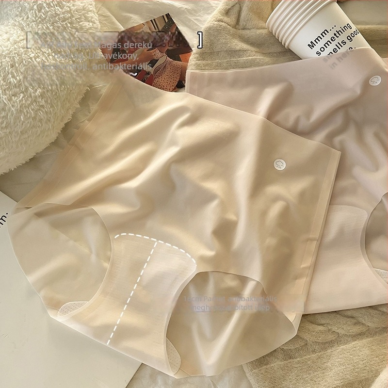 7A magas derekú női alsó ice silk anyagból, ultra vékony, lélegző, pamut betéttel, nyári kényelem