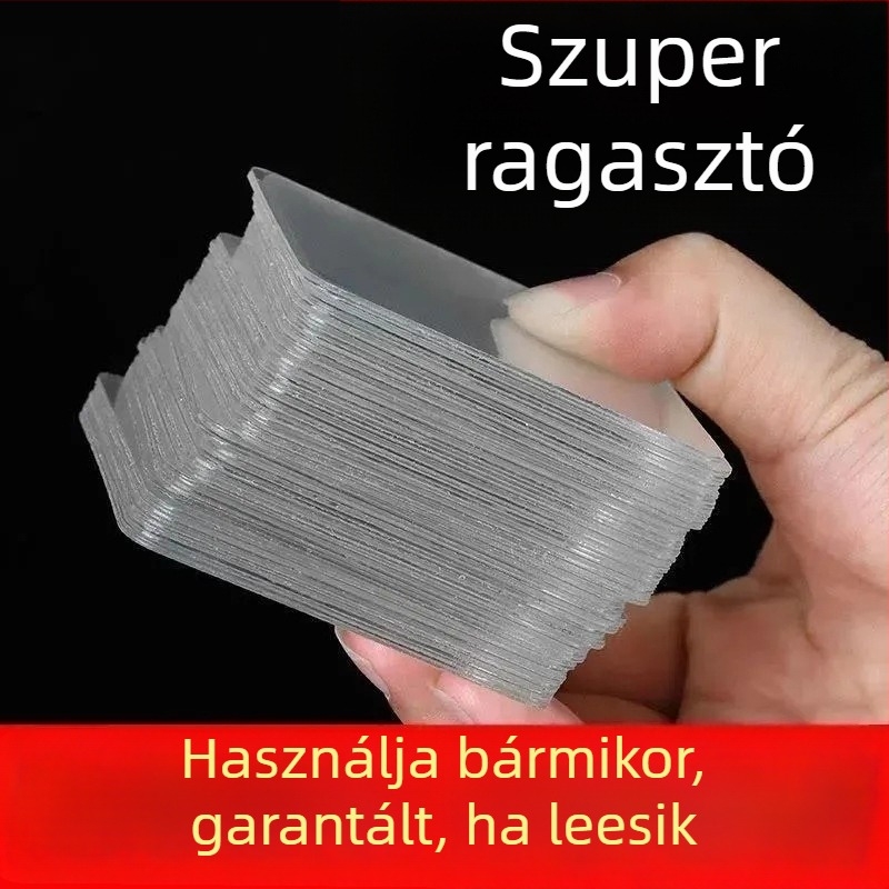 Átlátszó nano kétoldalas ragasztószalag erős, multifunkcionális díszítő elemekhez, csúszásmentes