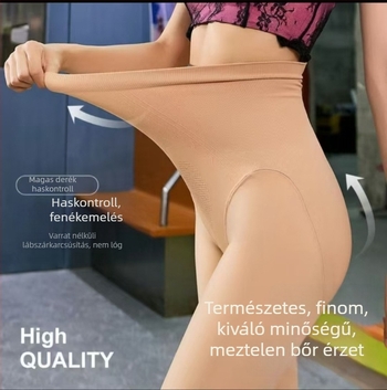 Plusz méretű nylon bársony harisnyanadrág meleg, haskontrollal és popsinyemeléssel, koreai stílus