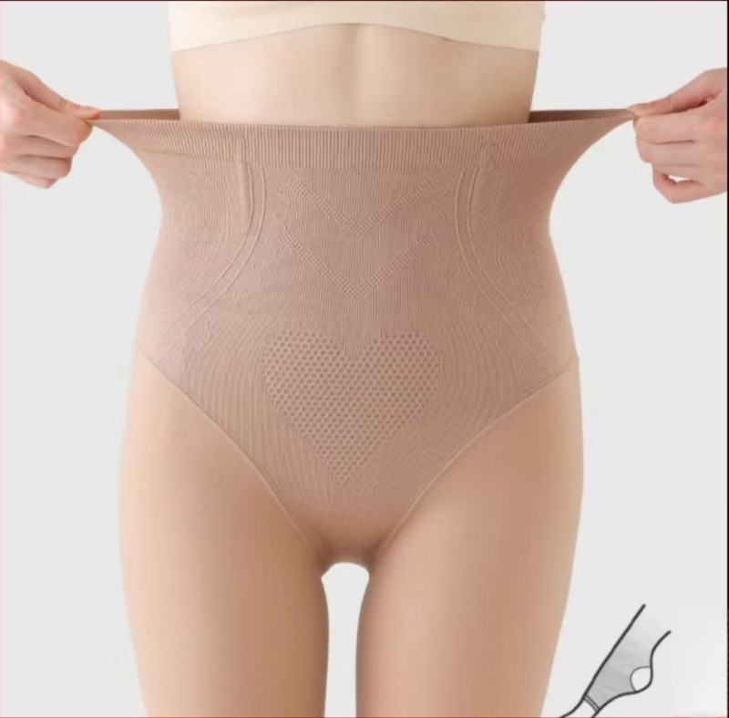 Plusz méretű nylon bársony harisnyanadrág meleg, haskontrollal és popsinyemeléssel, koreai stílus
