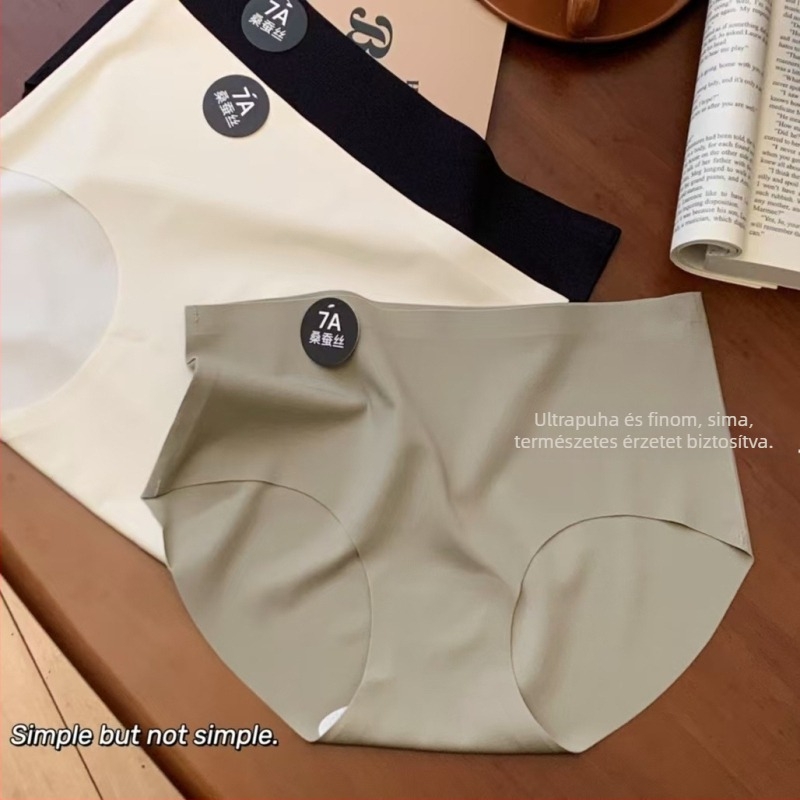 Plusz méretű női alsónemű középmagas derekú, antibakteriális 7A, nylon anyagú, Mulberry selyem bélés, magas rugalmasság, csípőkhöz simuló