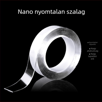 Nano szalag újrahasználható vákuumos szívófejekkel, csúszásmentes betétekkel, erős akril kettős oldalú ragasztóval, csavarok nélkül, nyom nélkül